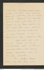 Nachlass Franz Steindachner, Brief von Oscar de Beaux an Franz Steindachner (01.05.1910), Inv.Nr. 100.01, Seite 2